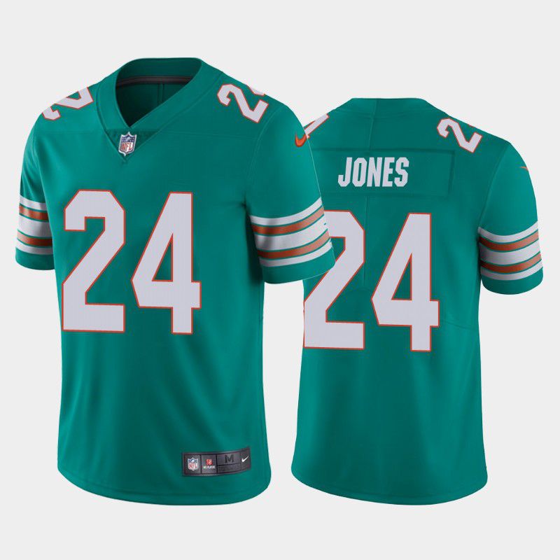 Men Miami Dolphins 24 Byron Jones Nike Green Limited NFL Jersey